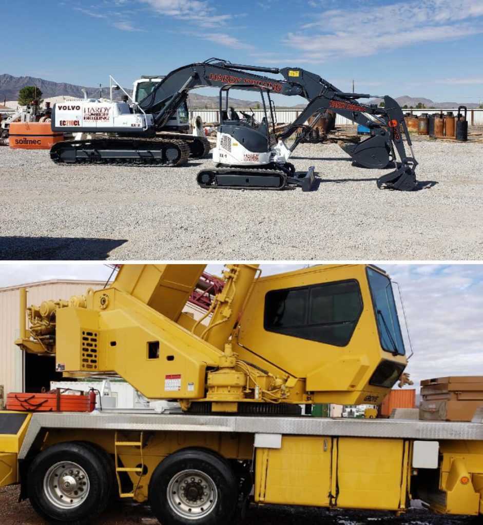 Two photos of Texas EnviroBlast equipment